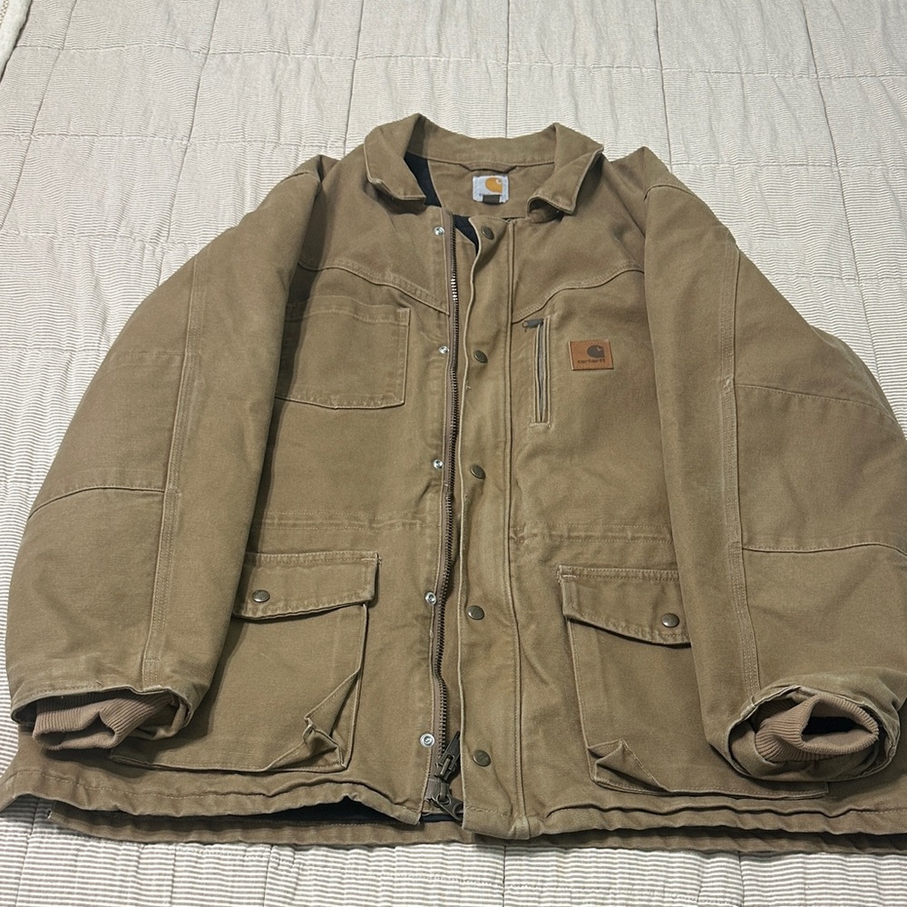 Men’s Excellent Condition Carhartt Sandstone Rancher Coat